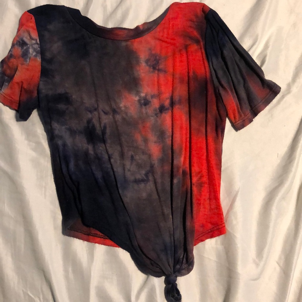 A crop top tie dye